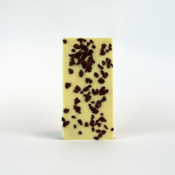 Weiße Schokoladentafel "Schwarze Johannisbeere" 100g – Bild 3