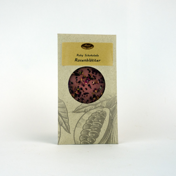 Ruby Schokoladentafel Rosenblätter 100g