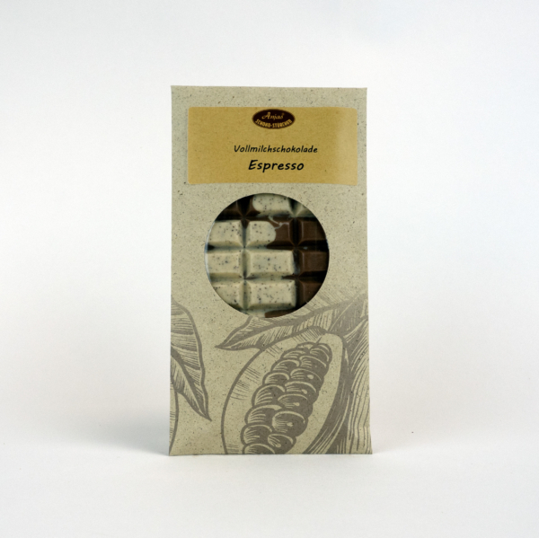 Vollmilch Schokoladentafel "Espresso"    100g