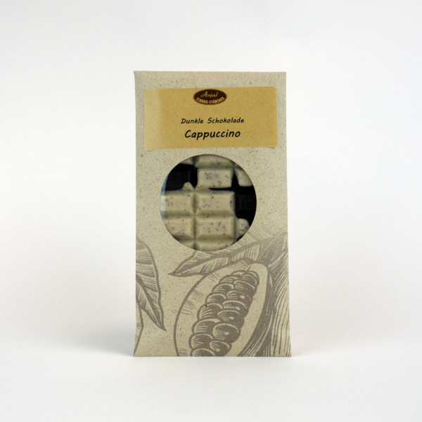 Dunkle Schokoladentafel "Cappuccino"   100g