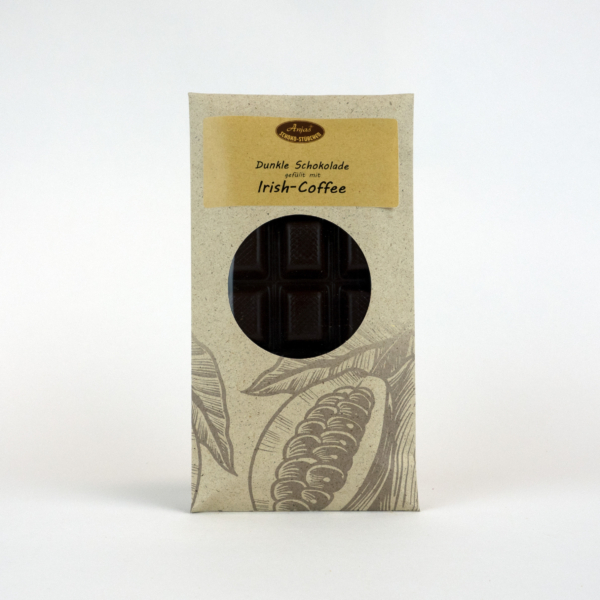 gefüllte Schokotafel "Irish-Coffee" Dunkel, 100g