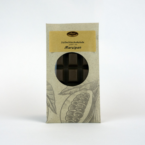 gefüllte Schokotafel "Marzipan" Vollmilch, 100g