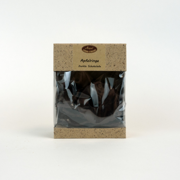 Apfelringe Dunkle Schokolade 100g