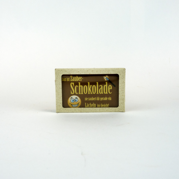Gruß-Täfelchen "Zauberschokolade", Farbfolie